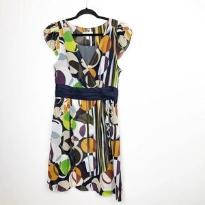 Anthro Moulinette Soeurs Art Deco Geometric Dress